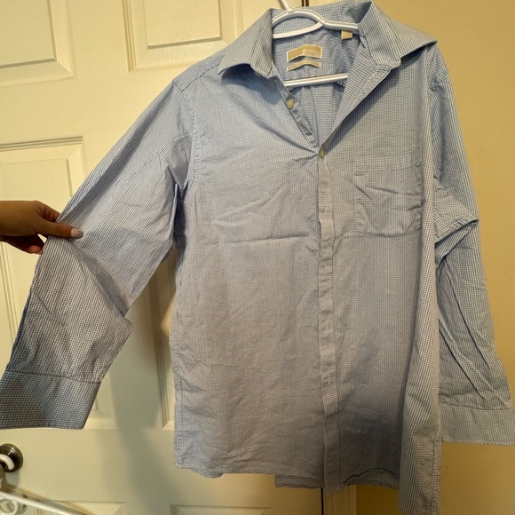 Michael Kors Men's Sky Blue Casual Button Down Shirt - Picture 2 of 5